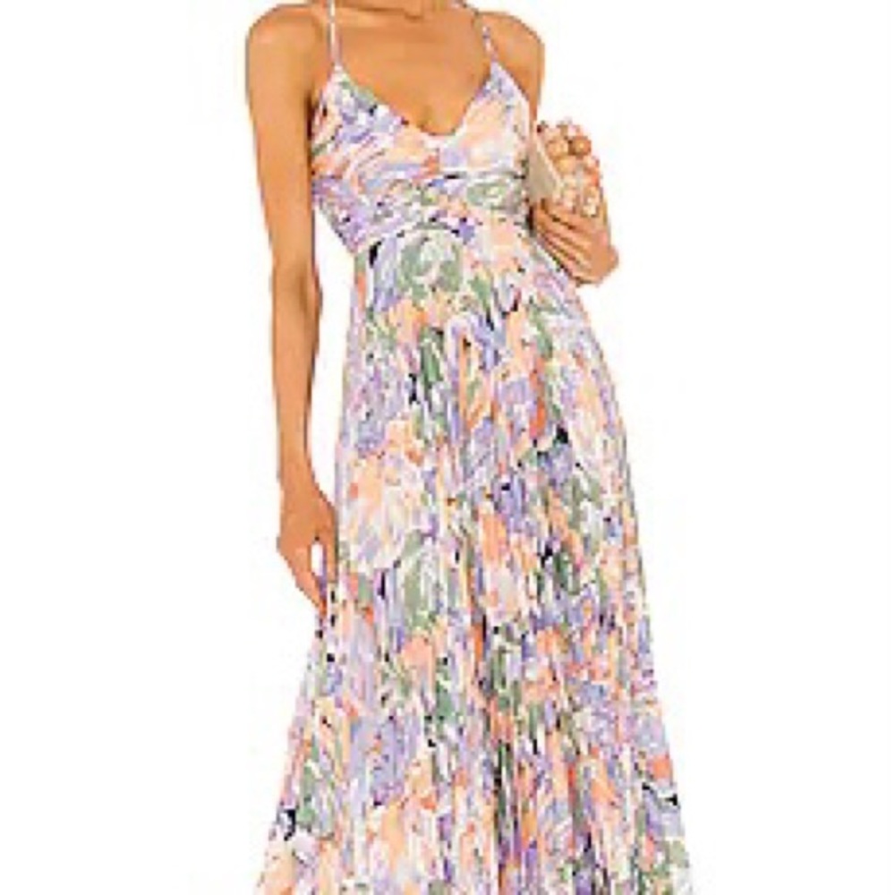 ASTR the Label Lavendar Floral MIDI Dress!
